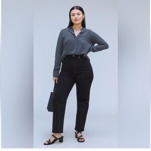 EVERLANE The Way-High Slim Women’s Jean | Coal | Size 32‎ Regular